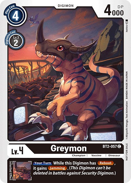 Greymon [BT2-057] (Official Tournament Pack Vol.3) [Release Special Booster Promos] | Anubis Games and Hobby