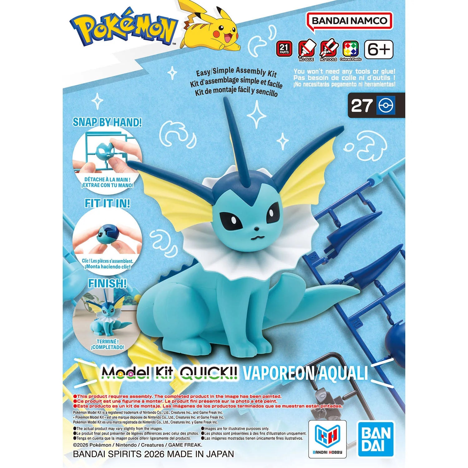 Vaporeon Model Kit | Anubis Games and Hobby