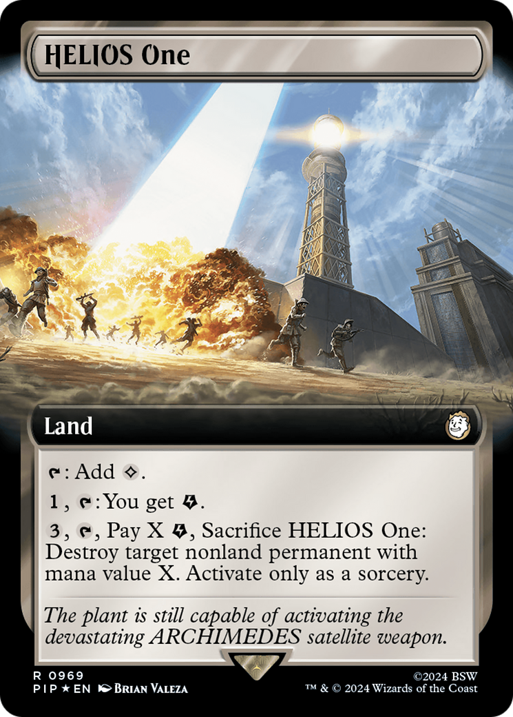 HELIOS One (Extended Art) (Surge Foil) [Fallout] | Anubis Games and Hobby