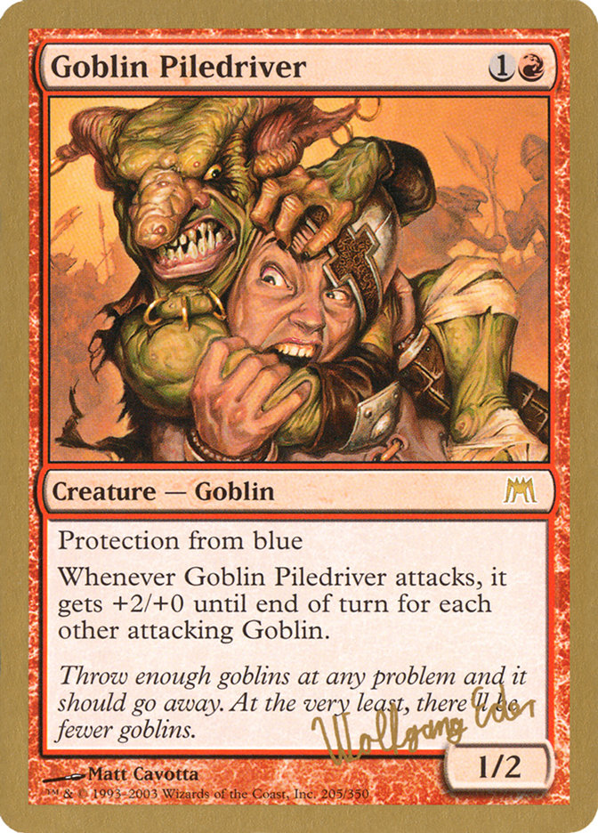 Goblin Piledriver (Wolfgang Eder) [World Championship Decks 2003] | Anubis Games and Hobby