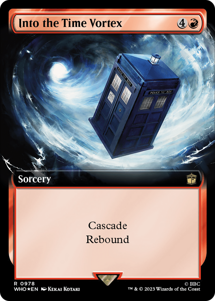 Into the Time Vortex (Extended Art) (Surge Foil) [Doctor Who] | Anubis Games and Hobby