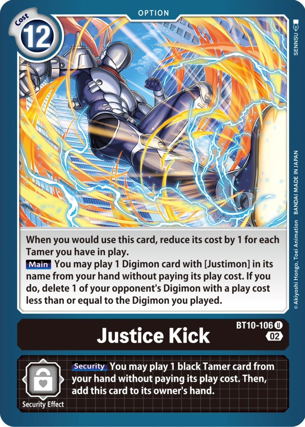 Justice Kick [BT10-106] [Xros Encounter] | Anubis Games and Hobby