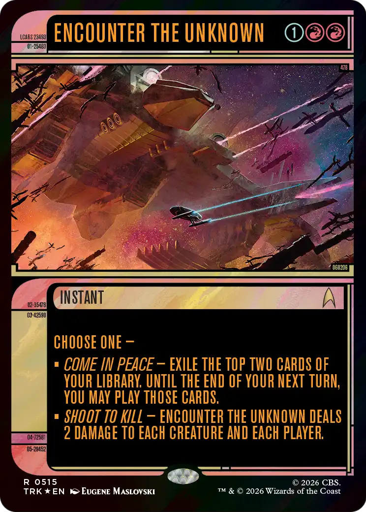 Encounter the Unknown (Showcase) (Surge Foil) [Star Trek] | Anubis Games and Hobby