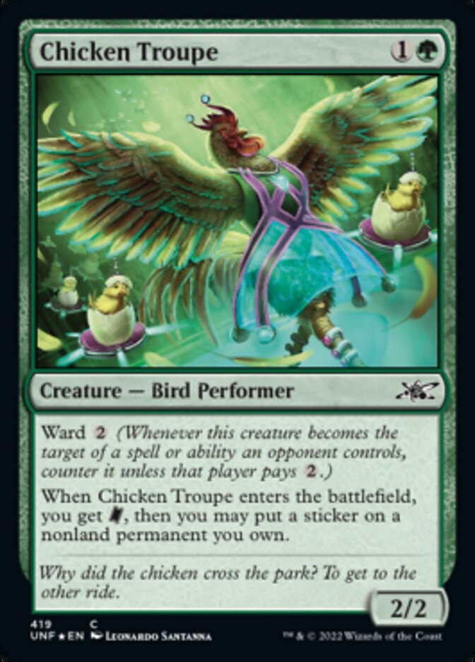 Chicken Troupe (Galaxy Foil) [Unfinity] | Anubis Games and Hobby