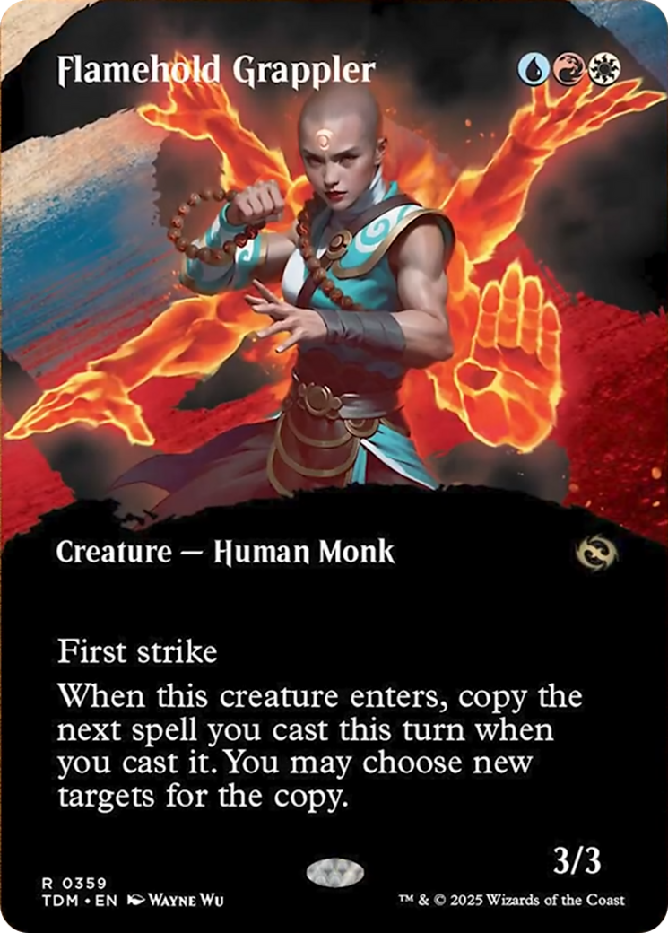 Flamehold Grappler (Borderless) [Tarkir: Dragonstorm] | Anubis Games and Hobby
