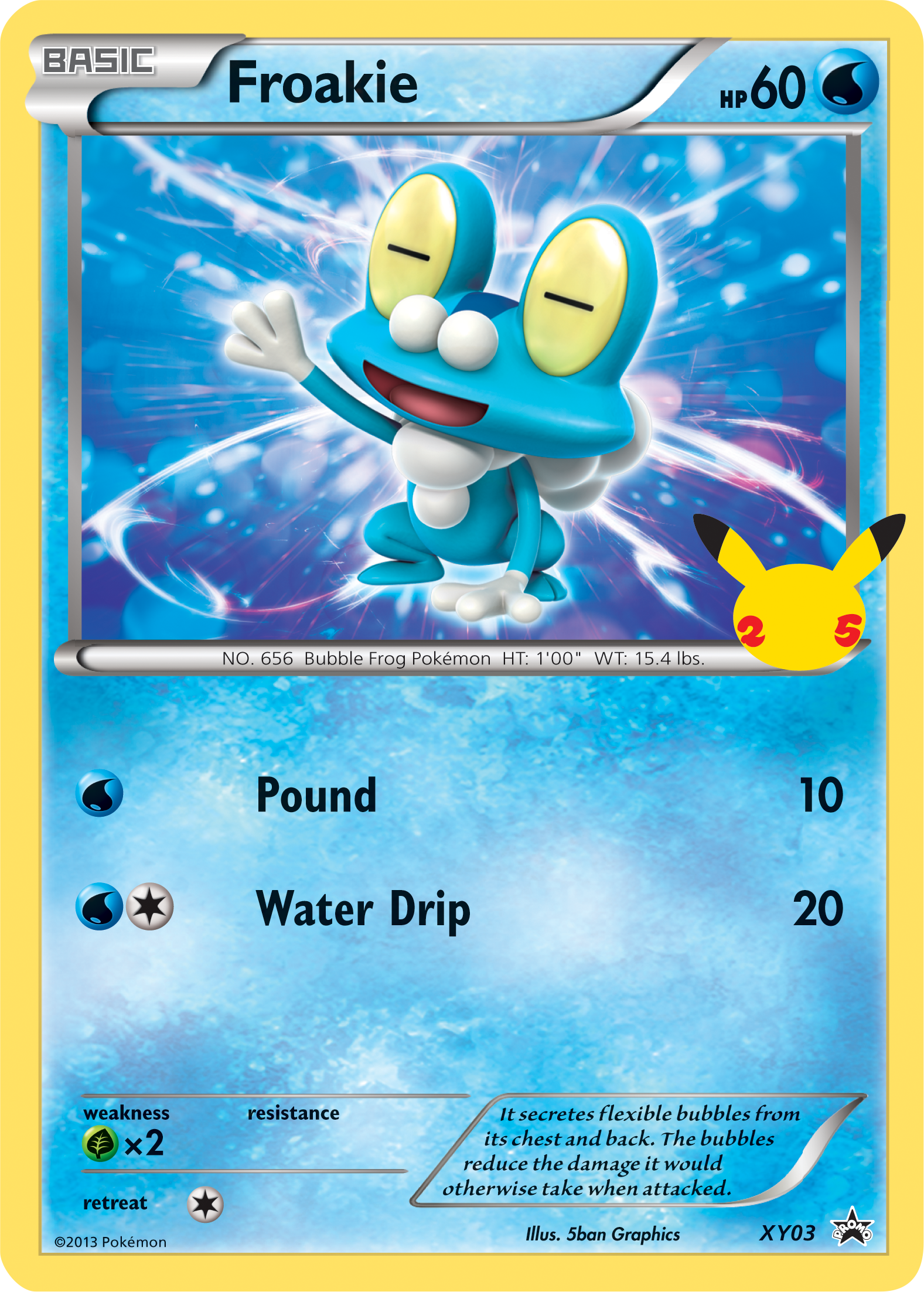 Froakie (XY03) (Jumbo Card) [First Partner Pack] | Anubis Games and Hobby