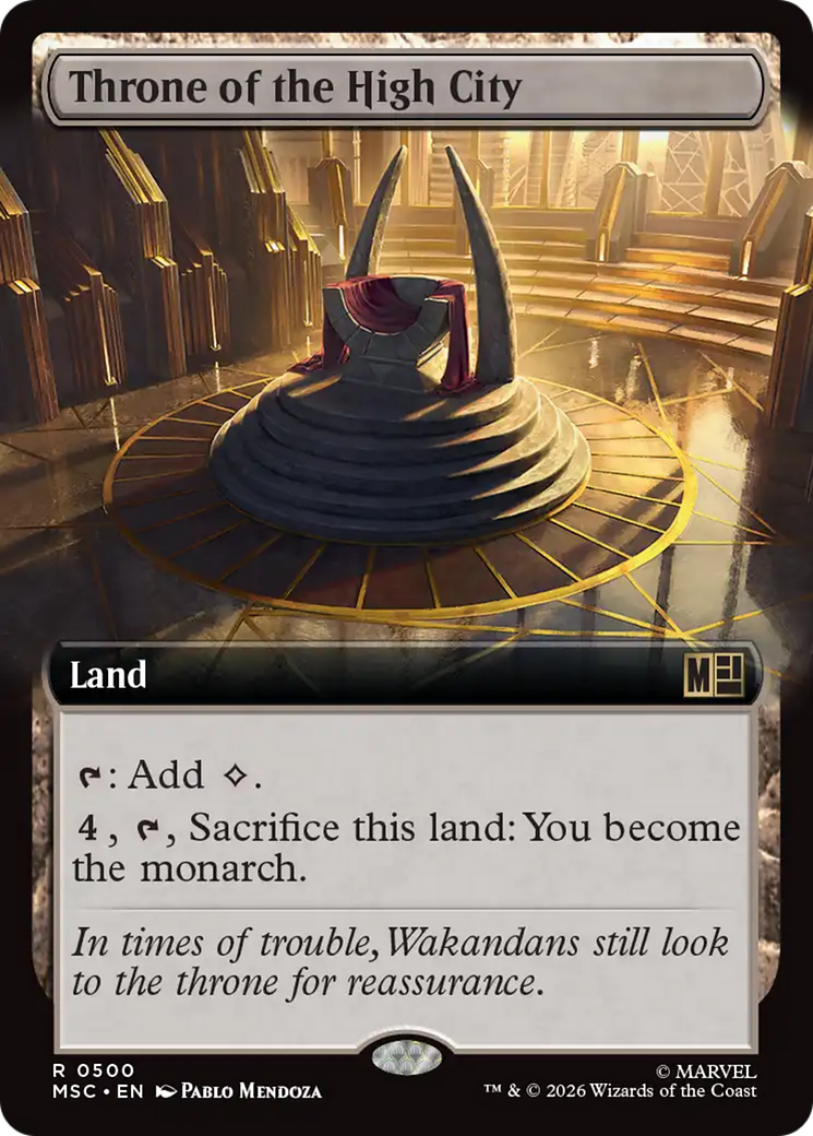 Throne of the High City (Extended Art) [Marvel Super Heroes Commander] | Anubis Games and Hobby
