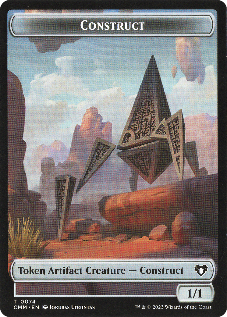 Thopter // Construct (0074) Double-Sided Token [Commander Masters Tokens] | Anubis Games and Hobby