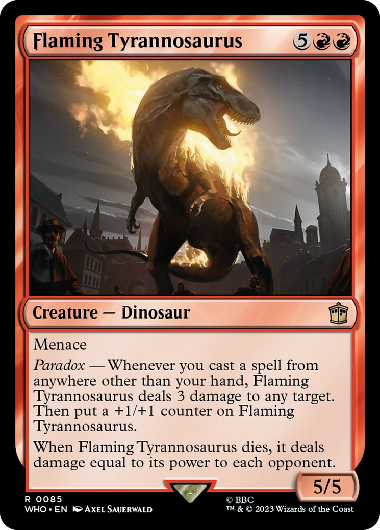 Flaming Tyrannosaurus [Doctor Who] | Anubis Games and Hobby