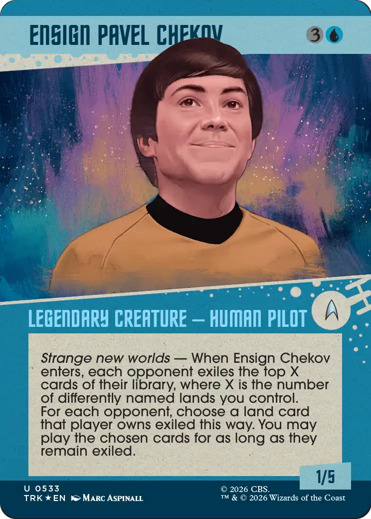 Ensign Pavel Chekov (Showcase) (Surge Foil) [Star Trek] | Anubis Games and Hobby