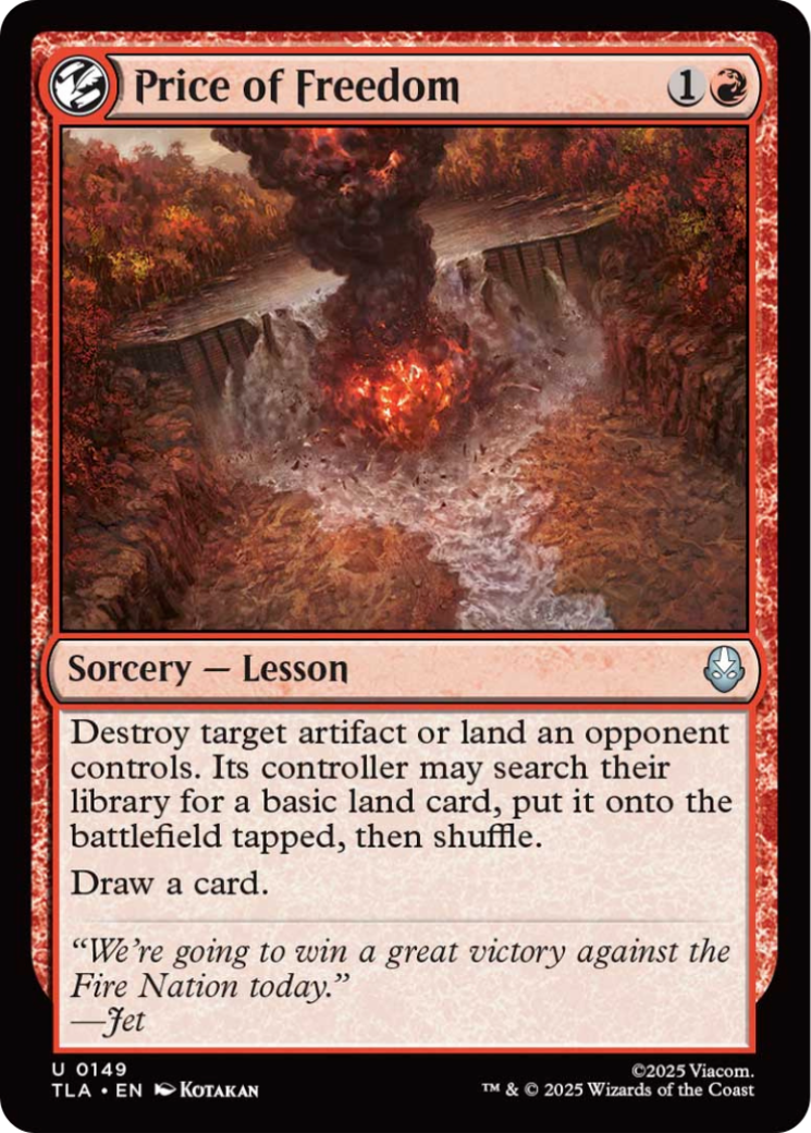 Price of Freedom [Avatar: The Last Airbender] | Anubis Games and Hobby