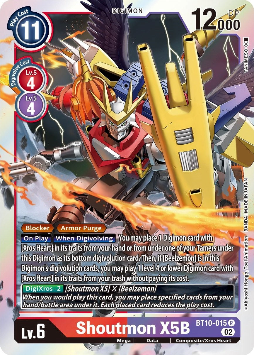 Shoutmon X5B [BT10-015] [Xros Encounter] | Anubis Games and Hobby