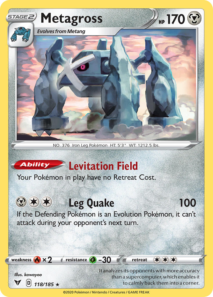 Metagross (118/185) [Sword & Shield: Vivid Voltage] | Anubis Games and Hobby