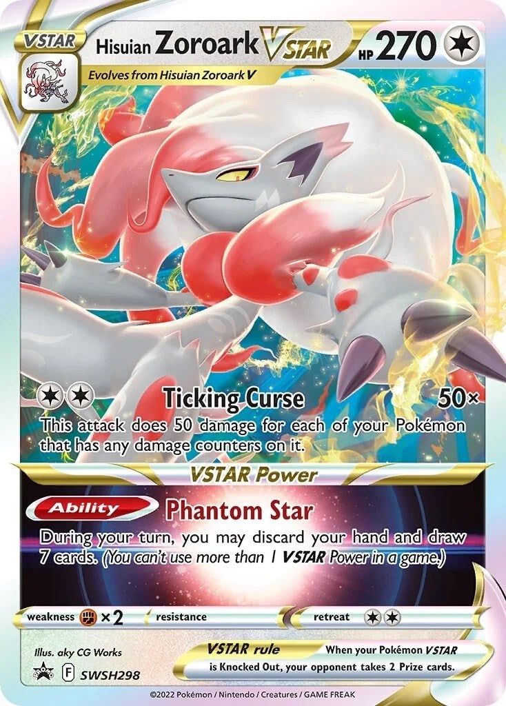 Hisuian Zoroark VSTAR (SWSH298) (Jumbo Card) [Sword & Shield: Lost Origin] | Anubis Games and Hobby