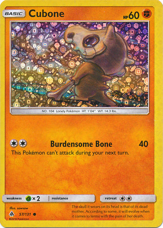 Cubone (57/131) (General Mills Promo) [Sun & Moon: Forbidden Light] | Anubis Games and Hobby