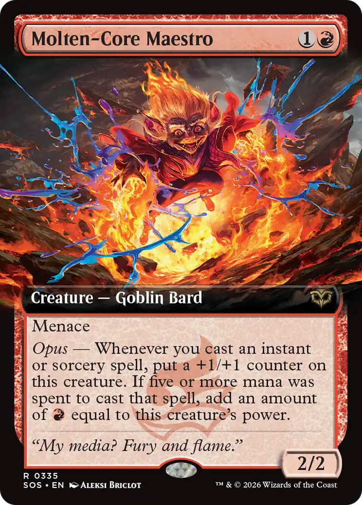 Molten-Core Maestro (Extended Art) [Secrets of Strixhaven] | Anubis Games and Hobby