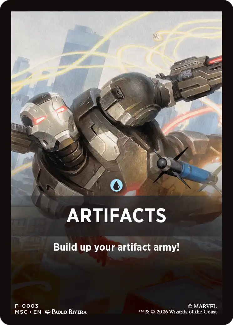 Artifacts Theme Card [Marvel Super Heroes Commander] | Anubis Games and Hobby