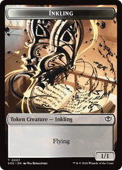 Inkling (0007) // Spirit (0011) Double-Sided Token [Secrets of Strixhaven Tokens] | Anubis Games and Hobby