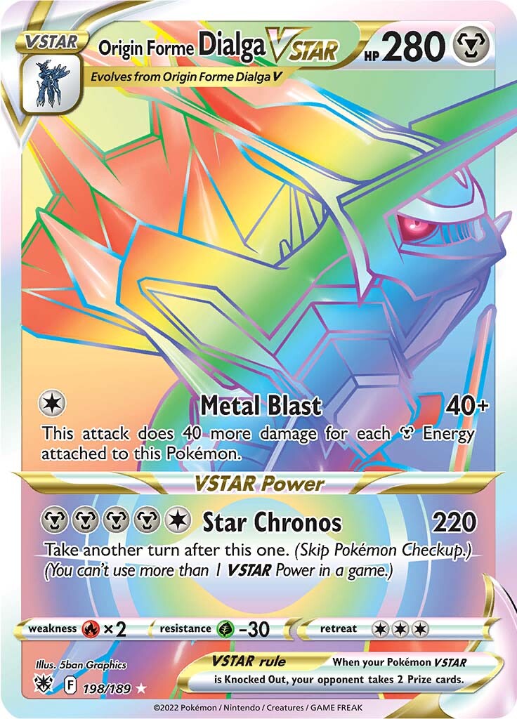 Origin Forme Dialga VSTAR (198/189) [Sword & Shield: Astral Radiance] | Anubis Games and Hobby