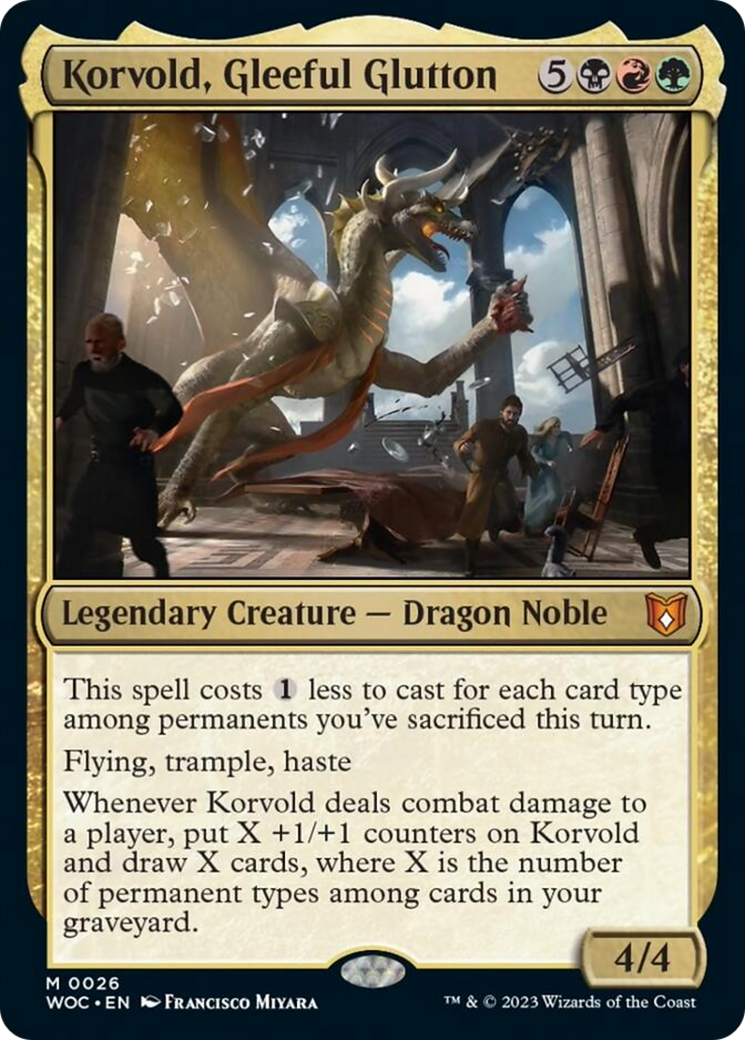 Korvold, Gleeful Glutton [Wilds of Eldraine Commander] | Anubis Games and Hobby