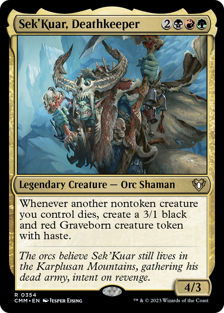 Sek'Kuar, Deathkeeper [Commander Masters] | Anubis Games and Hobby