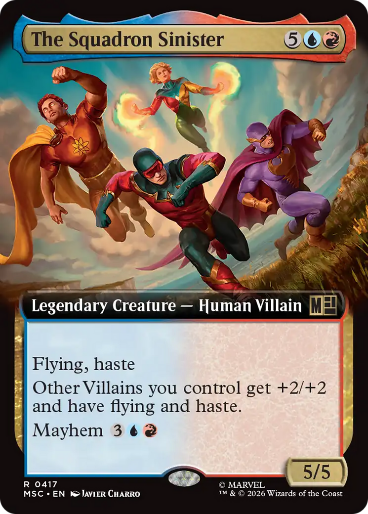 The Squadron Sinister (Extended Art) [Marvel Super Heroes Commander] | Anubis Games and Hobby
