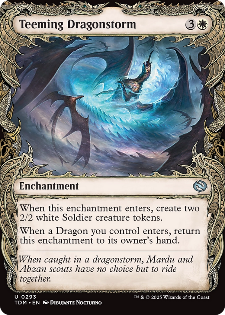 Teeming Dragonstorm (Showcase) [Tarkir: Dragonstorm] | Anubis Games and Hobby