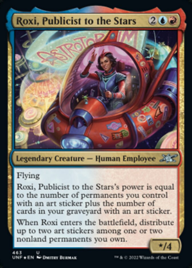 Roxi, Publicist to the Stars (Galaxy Foil) [Unfinity] | Anubis Games and Hobby