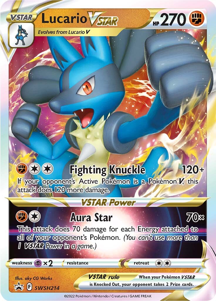 Lucario VSTAR (SWSH214) [Sword & Shield: Black Star Promos] | Anubis Games and Hobby