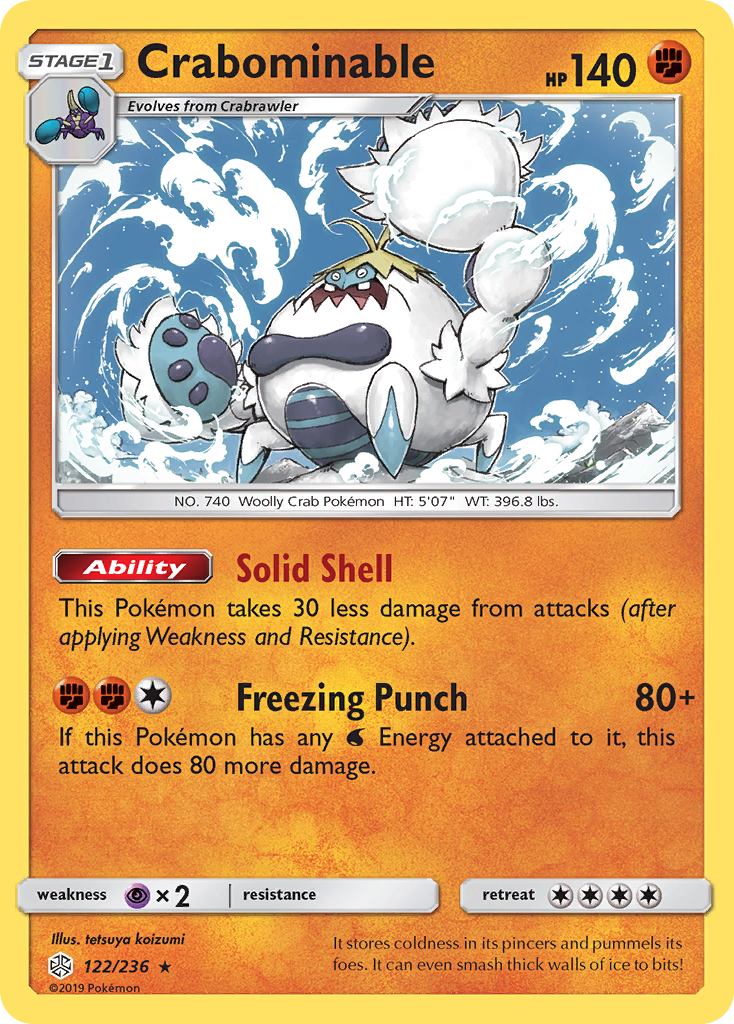 Crabominable (122/236) [Sun & Moon: Cosmic Eclipse] | Anubis Games and Hobby