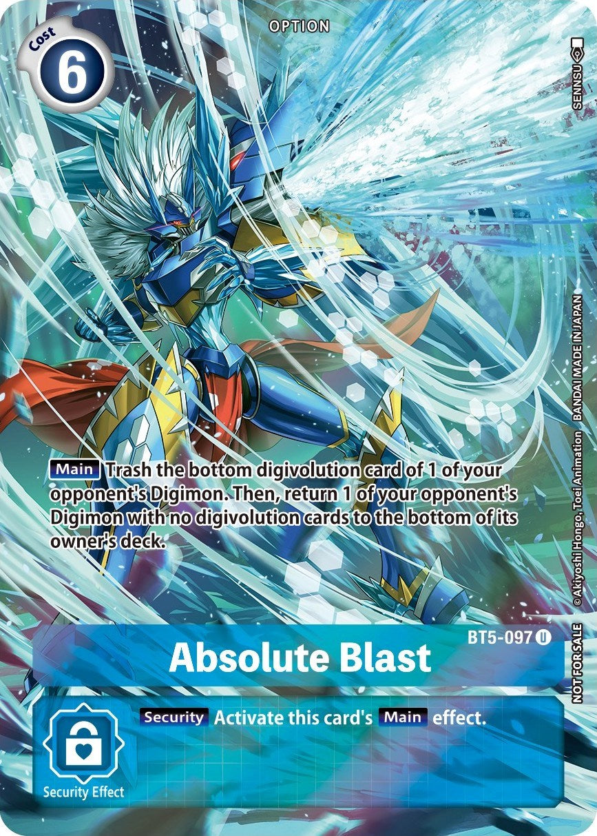 Absolute Blast [BT5-097] (Summer 2022 Dash Pack) [Battle of Omni Promos] | Anubis Games and Hobby