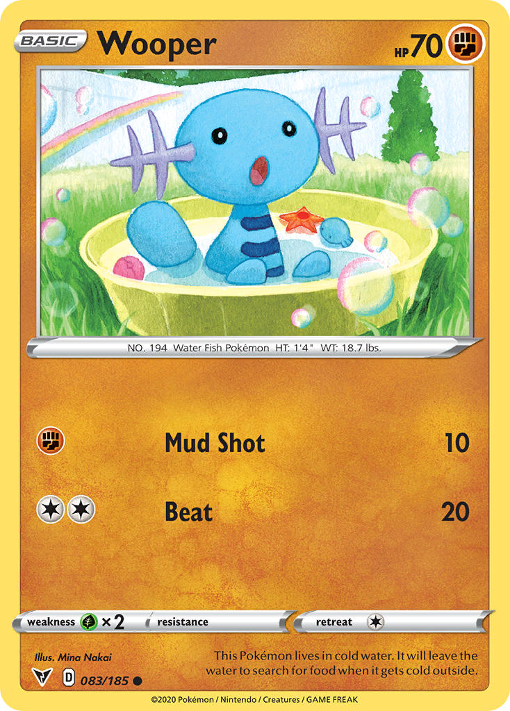 Wooper (083/185) [Sword & Shield: Vivid Voltage] | Anubis Games and Hobby