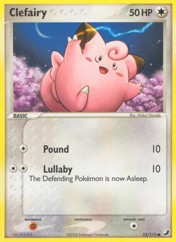 Clefairy (53/115) [EX: Unseen Forces] | Anubis Games and Hobby