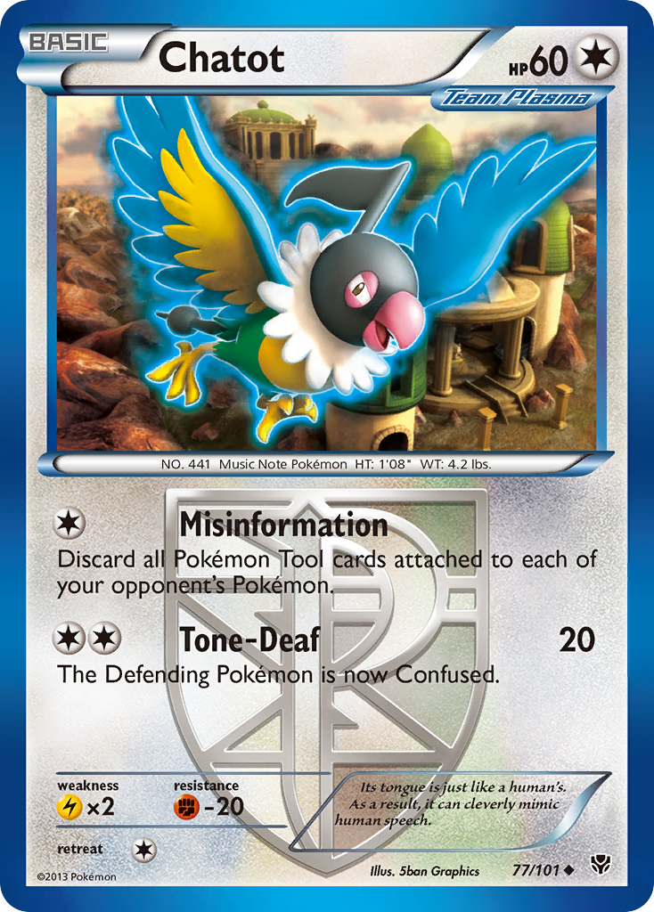 Chatot (77/101) [Black & White: Plasma Blast] | Anubis Games and Hobby