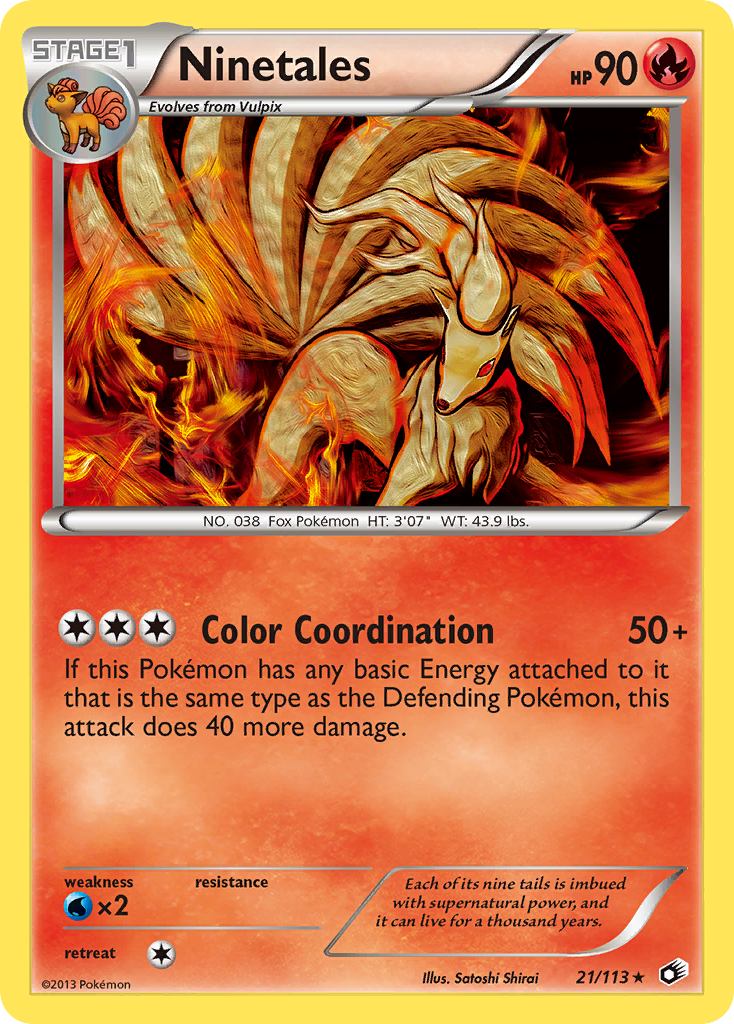 Ninetales (21/113) [Black & White: Legendary Treasures] | Anubis Games and Hobby