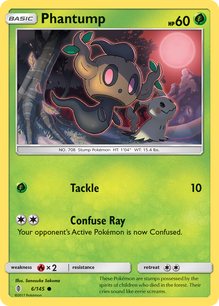 Phantump (6/145) [Sun & Moon: Guardians Rising] | Anubis Games and Hobby