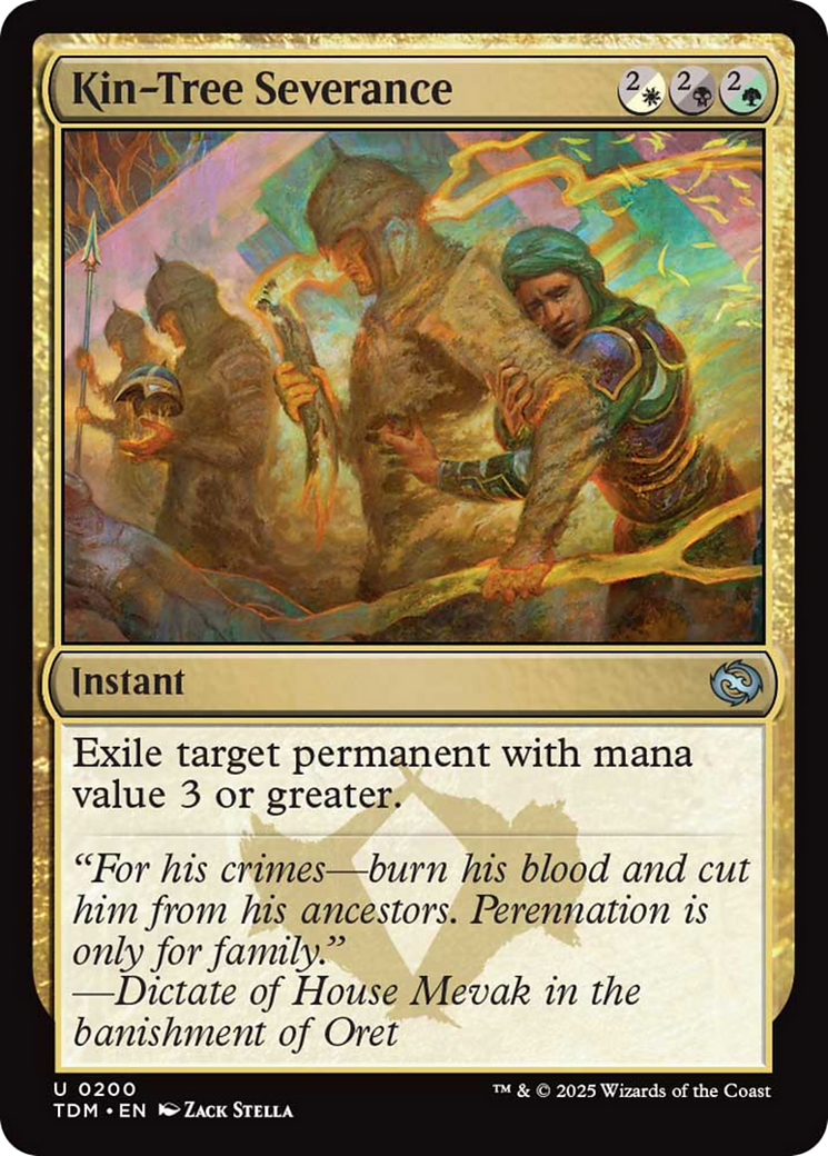 Kin-Tree Severance [Tarkir: Dragonstorm] | Anubis Games and Hobby