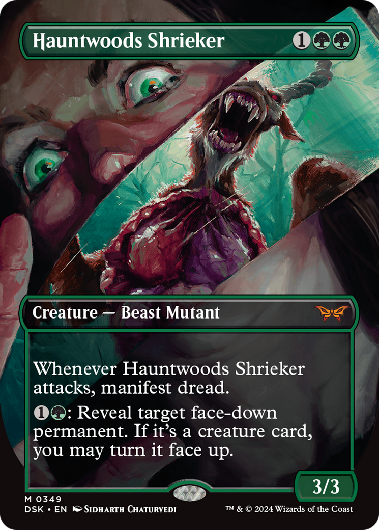 Hauntwoods Shrieker (Borderless) [Duskmourn: House of Horror] | Anubis Games and Hobby