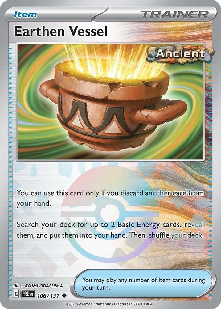 Earthen Vessel (106/131) (Poke Ball Pattern) [Scarlet & Violet: Prismatic Evolutions] | Anubis Games and Hobby