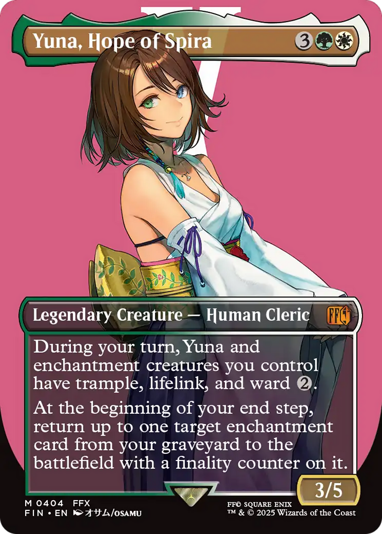 Yuna, Hope of Spira (Borderless) [FINAL FANTASY] | Anubis Games and Hobby