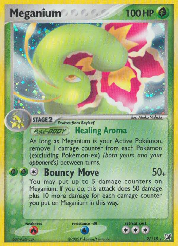 Meganium (9/115) [EX: Unseen Forces] | Anubis Games and Hobby