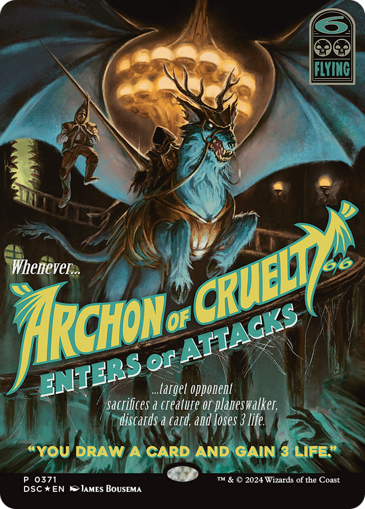 Archon of Cruelty (Showcase) [Duskmourn: House of Horror Commander] | Anubis Games and Hobby