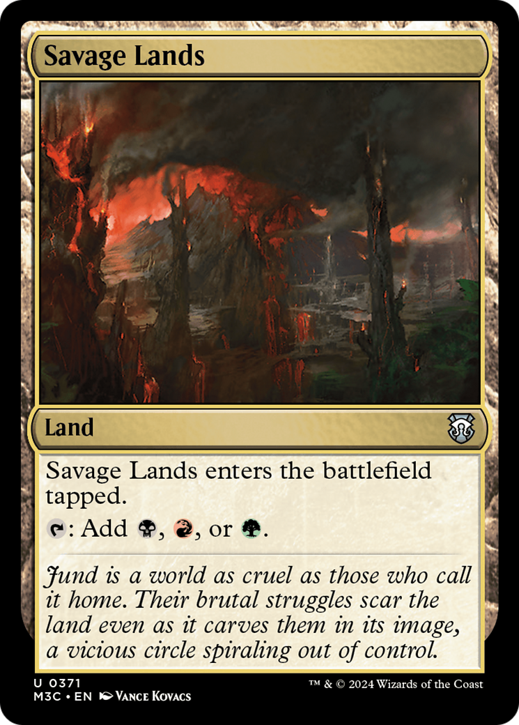 Savage Lands (Ripple Foil) [Modern Horizons 3 Commander] | Anubis Games and Hobby