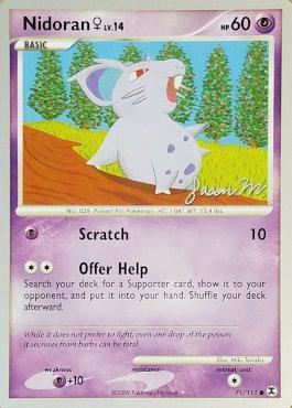Nidoran♀ LV.14 (71/111) (Queengar - Jason Martinez) [World Championships 2009] | Anubis Games and Hobby