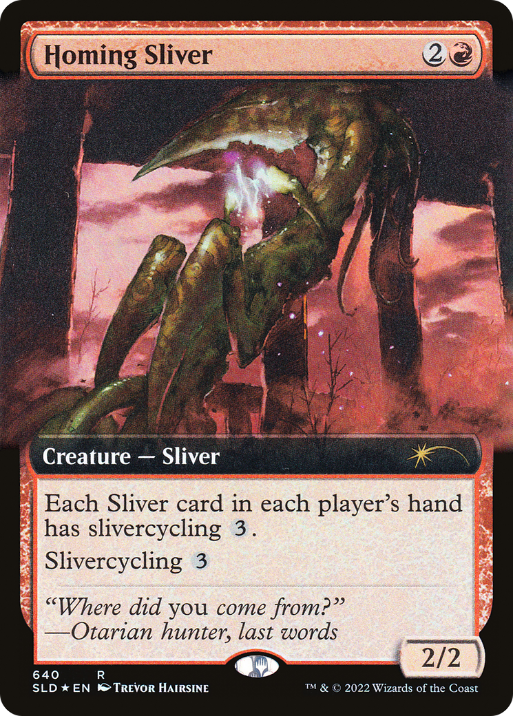 Homing Sliver (Extended Art) [Secret Lair Drop Promos] | Anubis Games and Hobby