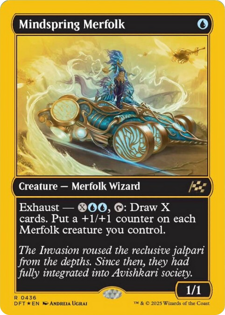 Mindspring Merfolk (First-Place Foil) [Aetherdrift] | Anubis Games and Hobby