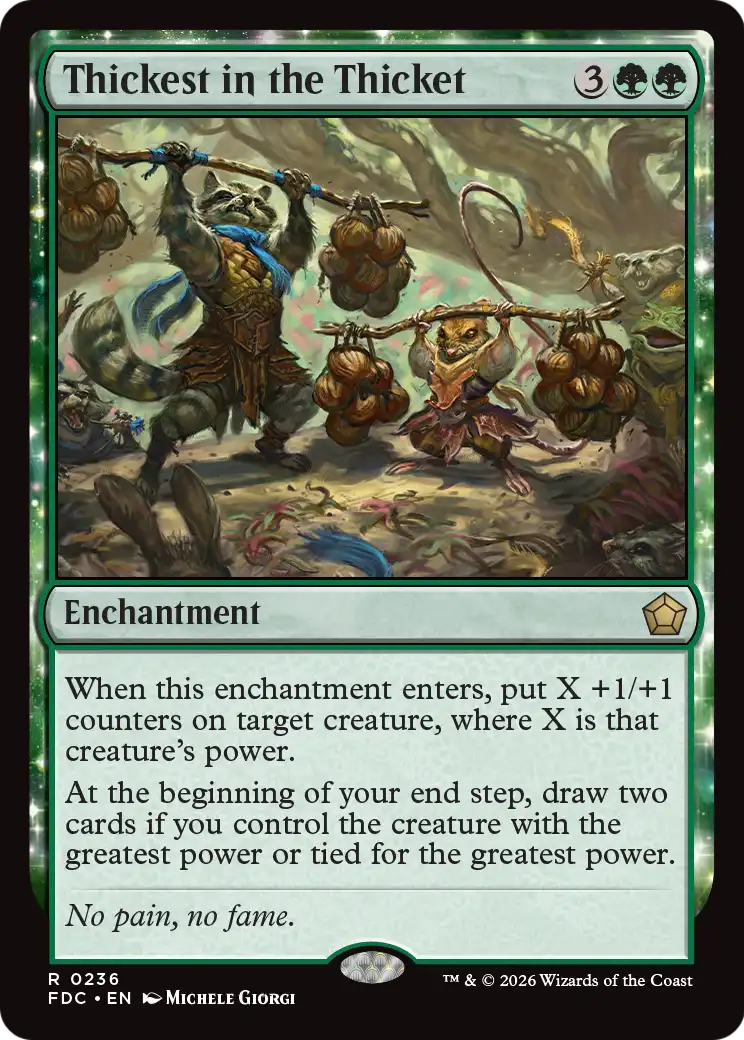 Thickest in the Thicket [Foundations Commander] | Anubis Games and Hobby