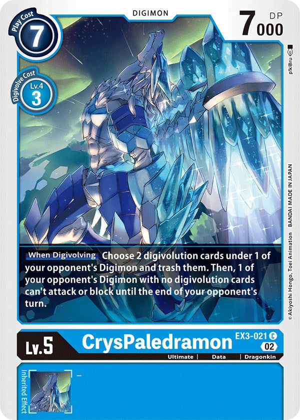 CrysPaledramon [EX3-021] [Draconic Roar] | Anubis Games and Hobby