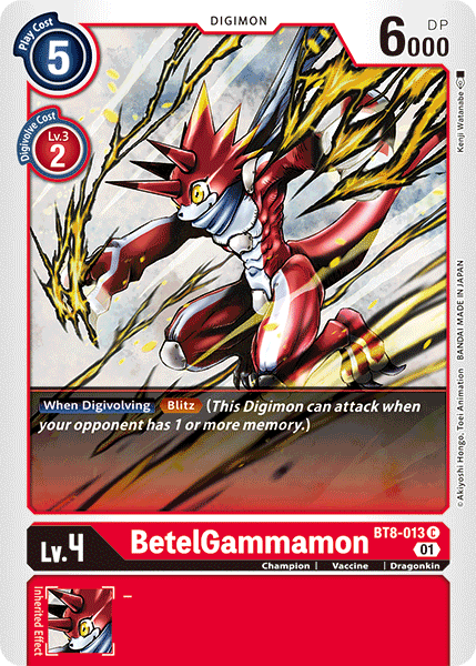 BetelGammamon [BT8-013] [New Awakening] | Anubis Games and Hobby