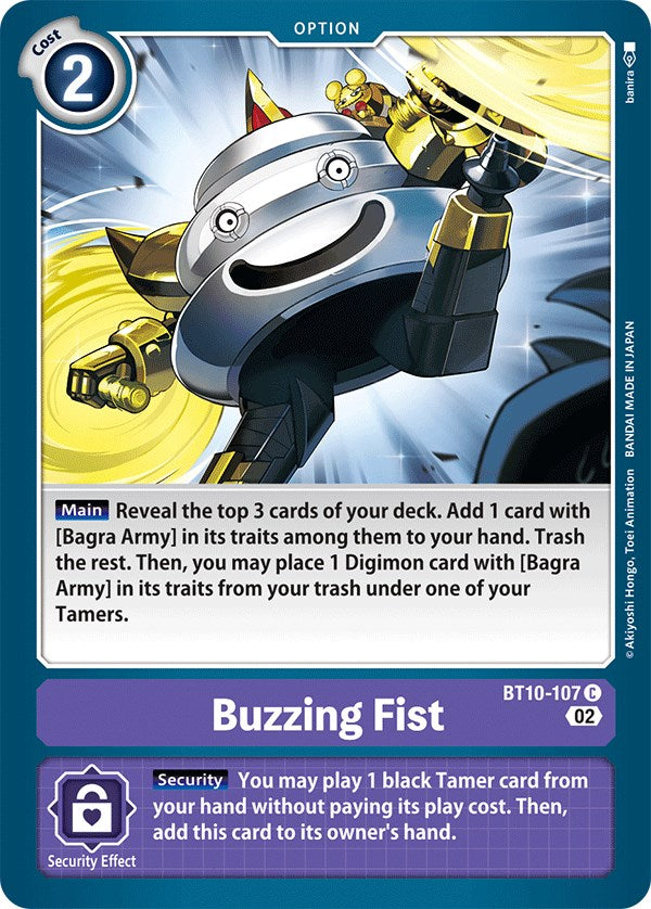 Buzzing Fist [BT10-107] [Xros Encounter] | Anubis Games and Hobby